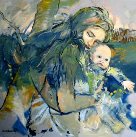 MADONNA AND BABY by E.L. Stewart