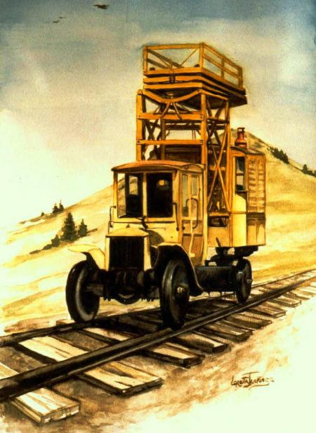 "BUTTE MONTANA MINING TRUCK" by LORETTA JENKINS