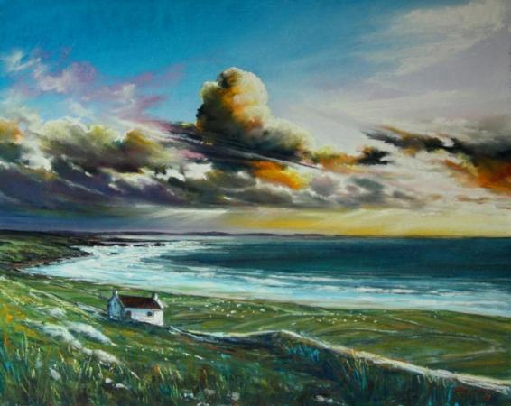 Irish coastline by Roman Rocco Burgan