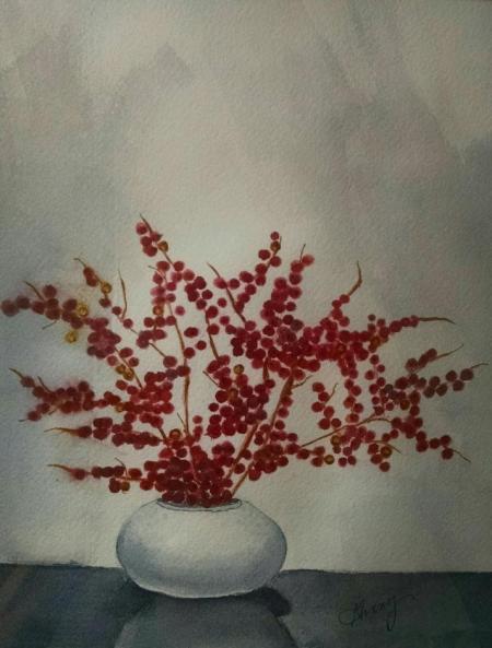 Red Berries by Ginny Brennan