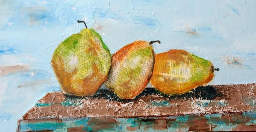 Thoughtful Pears by Ginny Brennan