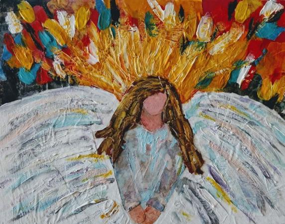Thoughtful Angel by Ginny Brennan