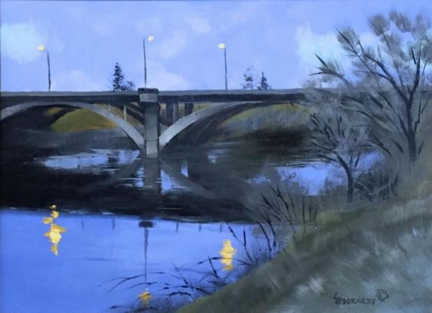 Spokane River Nocturne by Ladd Bjorneby