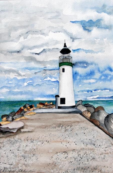 Santa Cruz Lighthouse by Dian Zahner